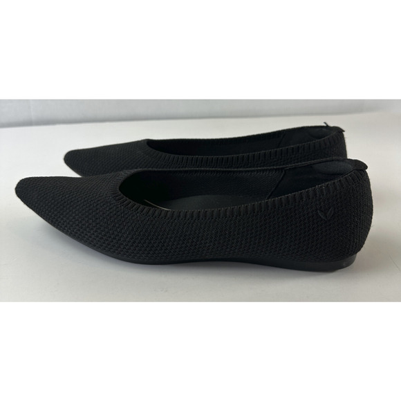 VIVAIA Aria Knit Pointed Toe Water Repellent Ballet Flats Black Size EU 40 US 9 - Picture 10 of 14